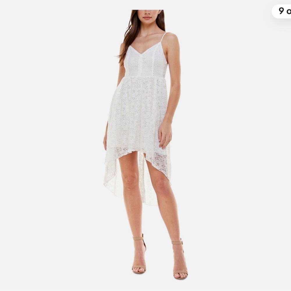 Elegant White Lace Dress